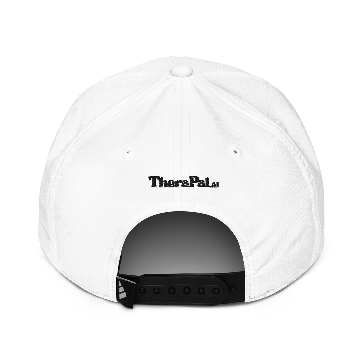 adidas performance cap (black text)
