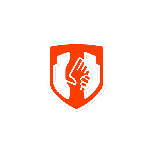 Bubble-free Shield sticker (white barrier)