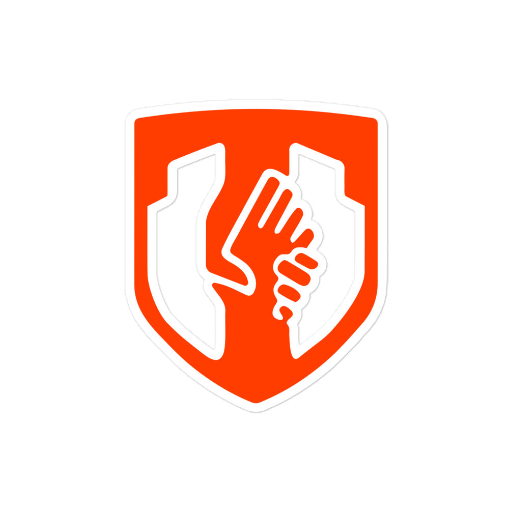 Bubble-free Shield sticker (white barrier)