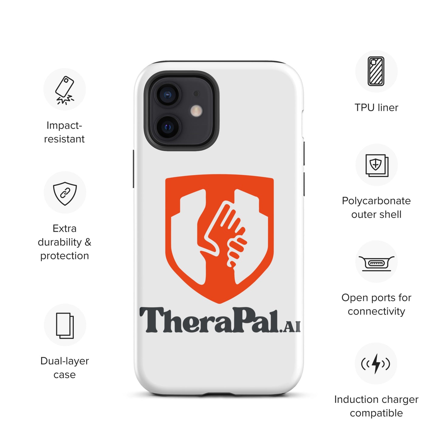 Tough Case for iPhone® (black text)