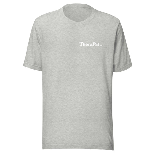 Unisex double-sided t-shirt (white text)